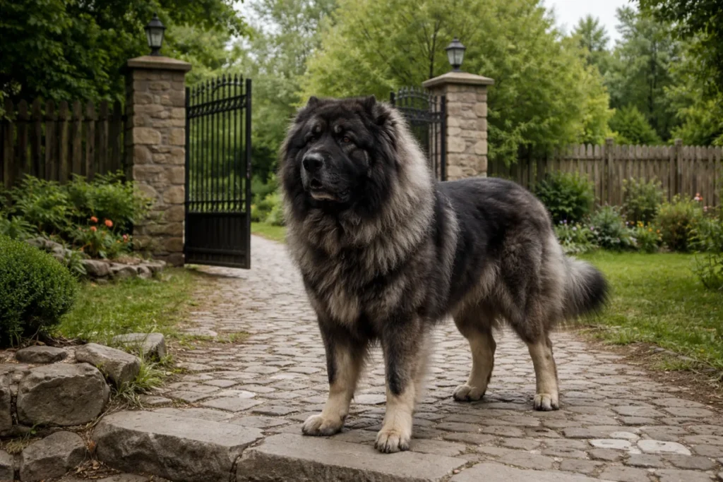 Кавказька вівчарка на варті